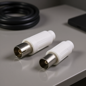 Ensemble d'adaptateurs de connecteurs d'antenne blancs PP0595 pour câble coaxial - Product Image 3