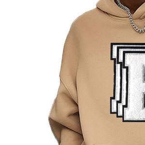 Sudaderas con Capucha Bordadas en Chenilla para Hombre, Hechas a Medida, 100% Algodón, Manga Larga, Antiarrugas, Ropa Casual de Invierno - Product Image 6