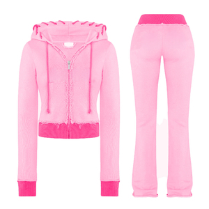 Conjunto de dos piezas, ropa de mujer, chándales personalizados para mujer, conjunto de chándales más barato de Pakistán al por mayor - Product Image 1