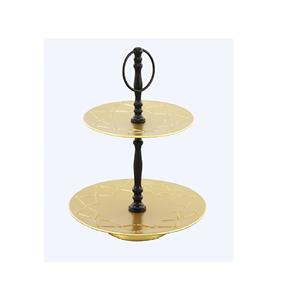 Luxurious Round Shape Metal <b>Cake</b> Serving <b>Stand</b> Nickel Plated Finish <b>Rotating</b> Set for Weddings and Parties at an Price - Product Image 5