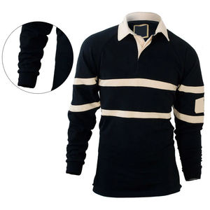 Maillot de rugby personnalisé en polyester/coton de haute qualité pour adultes unisexes, respirant, pour l'entraînement, avec nom et numéro d'équipe - Product Image 5