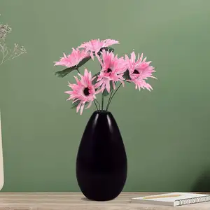 Ensemble de vases à fleurs en beignet de Style luxueux Vase en céramique de cercle moderne de minimalisme nordique pour la décoration intérieure