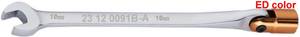 Clé à douille à double extrémité (ouverte et pivotante) avec finition ED-Color, métrique, pour bricolage et OEM - Product Image 3