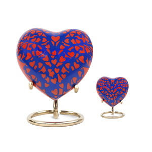 Urnes de crémation en forme de coeur de conception étrangère avec souvenir pour les fournisseurs de funérailles en gros Forme personnalisée - Product Image 1