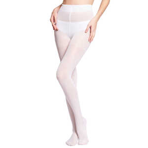 Collant a Compressione Media Trasparenti Opachi Taglie XL Plus Lunghezza Lunga per Ragazze Modello 830 in Spandex Tinta Unita o Stampato - Product Image 4