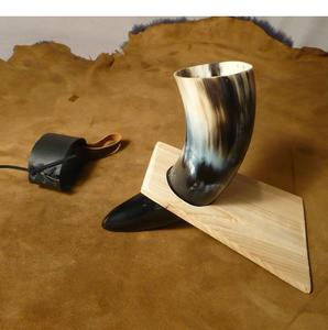 Cuerno Vikingo para Beber Hecho a Mano con Ágata, Diseño de Animal y Ángel, Pulido Natural, Apto para Alimentos, Ecológico, Proveedor de la India - Product Image 2