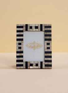 Cadre photo sophistiqué en corne naturelle fait à la main avec logo personnalisable poli à la main lisse de qualité supérieure - Product Image 2