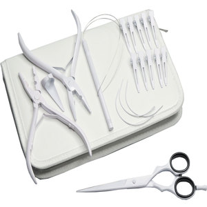 ชุดอุปกรณ์ต่อผมไมโครหมึกสีทองชุดอุปกรณ์ต่อผมแบบเทปสำหรับต่อผมติดโลโก้ออกแบบได้ตามต้องการ - Product Image 3