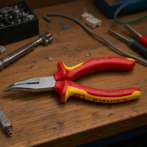 คีมตัดด้านข้างแบบปลายแหลมยี่ห้อ Knipex รุ่น Radio Pliers พร้อมด้ามจับชุบโครเมียมและด้ามจับแบบหลายส่วนที่ผ่านการทดสอบ VDE - Product Image 3