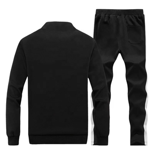 Chándales de hombre de diseño personalizado, 2 piezas, cremallera completa, gimnasio, Jogging, ropa deportiva, chándales de entrenamiento de lana para gimnasio, novedad - Product Image 3