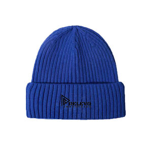 Gorro de Punto de Poliéster Cálido para Invierno, Color Liso, Unisex, de Alta Calidad, con Etiqueta Tejida Personalizada, Patrón de Puntos, Diseño Digital - Product Image 5