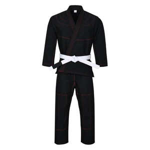 Kimono de Jiu Jitsu Ligero de Alta Calidad, Uniforme de Entrenamiento Elástico Unisex, Conjuntos de Gi de BJJ, Traje de Karate Profesional sin Estampado - Product Image 1