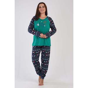Conjunto de Pijama KADIN P.SUPREM XXL con Cuello Redondo, Mangas Largas con Puños Ovalados - Verde - Verde - Product Image 1