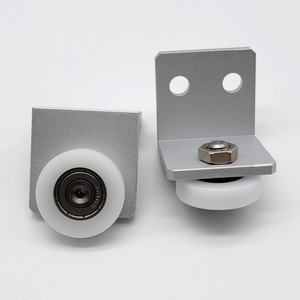 Fabricante OEM Durable Flat Round Pu Puerta corredera Rodamiento de rodillos Moving Glass Balcón Guía de rodillos Corredera Puerta de armario Rodillos - Product Image 4