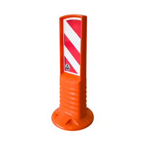 Délimiteur de direction flexible 50 cm blanc en PEHD, poteau de signalisation routière étanche IP68, outil de sécurité routière - Product Image 2