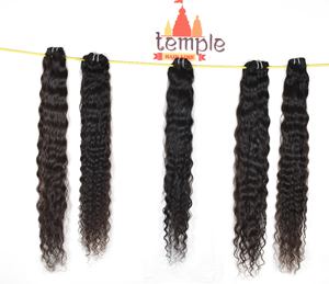 Vente en gros de cuticules alignées cheveux indiens de couleur naturelle pour femmes noir lâche vague profonde Curl aucun traitement chimique tissage humain - Product Image 3