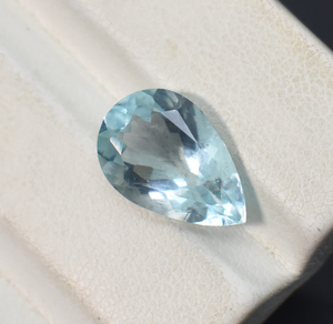 Pierres précieuses en vrac pour la fabrication de bijoux pierres précieuses calibrées en forme de poire aigue-marine naturelle de belle qualité - Product Image 4