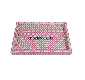 Bandeja con incrustaciones de fregona de estilo árabe clásico, platos de nácar ecológicos hechos a mano para el hogar, Hotel, boda, celebración de Eid Ramadán - Product Image 3