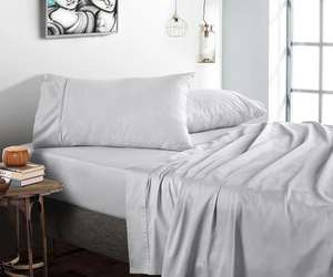 Most Selling 400 TC <b>Queen</b> Bed <b>Sheet</b> Set 4 Piece Soft Breathable <b>Sheets</b> for Home Hotel and Hospitality Worldwide Supply - Product Image 3