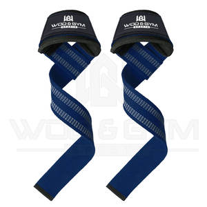 Logo personnalisé sangles de levage en néoprène Gym Fitness bracelets de poignet pour l'entraînement Deadlift Powerlifting sangles en coton pour - Product Image 4