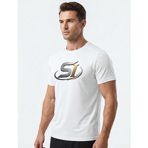 Camisetas de Hombre de Corte Regular con Estampado Duradero, Tejido de Poliéster/Algodón Ecológico, Secado Rápido, Transpirable, Costuras Premium - Product Image 2