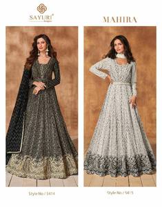 Ensemble Anarkali pour femme en Georgette épaisse de haute qualité, avec Dupatta, longueur ras du sol, coupe classique, magnifique broderie traditionnelle indienne - Product Image 6