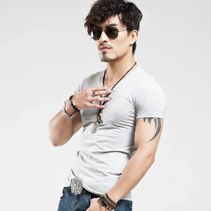 2025 nuevas camisetas para hombres, camiseta delgada de manga larga para hombres, camisetas de Color puro para hombres jóvenes, camisetas con cuello redondo para hombres, camiseta para niños - Product Image 3