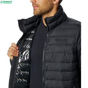 Veste Softshell Rembourrée Écologique Respirante et Coupe-Vent pour Hommes Grande Taille Behram International, Remplissage en Coton, Style Urbain - Product Image 5