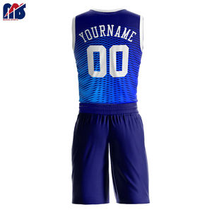 Ensembles d'uniformes de basket-ball pour adultes de haute qualité Short en jersey unisexe personnalisé Respirant Prix de gros Technique de sublimation utilisée - Product Image 3
