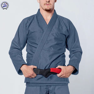 ชุดฝึกศิลปะการต่อสู้ของผู้ใหญ่ผ้าคอตตอนโพลีเอสเตอร์ Jitsu GI แขนปกติสำหรับ MMA และคาราเต้ - Product Image 2