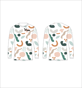 Camiseta de Manga Larga Ferocious Clothing con Estampado Geométrico Abstracto, Cuello Redondo, Corte Regular, Top Casual de Punto para Hombre - Product Image 1
