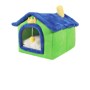 Nuova casa pieghevole per animali domestici calda e confortevole letto morbido per animali da compagnia e lavabile per cuccioli in grotta con fondo antiscivolo gabbia per cani - Product Image 1