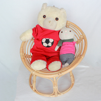 Chaise Papasan en rotin pour enfants avec treillis délicat Chaise en rotin pour enfants Meubles en rotin pour enfants