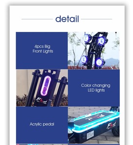 DURABLE STRONG Amélioré SK2 72V 8000W 13 pouces grosse roue meilleur stock électrique/72V 8000W / 13 pouces grosse roue/batterie 40ah - Product Image 2