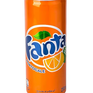 Fanta Peach Soft Drink 330ml Can Bulk Wholesale Beverage Supply - Product Image 1