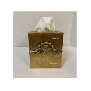 Premium Quality Aluminium <b>Tissue</b> <b>Box</b> Square Shape Customized Size Napkin Storage <b>Box</b> For Home Hotel Use - Product Image 3