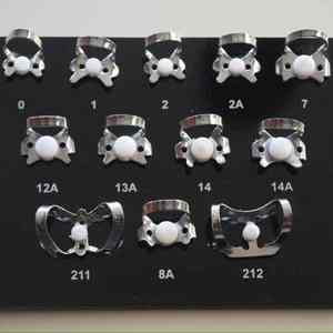 HEXA CARE-Juego de abrazaderas de dique de goma para dentista, kit universal de abrazaderas endodónticas de marfil, instrumentos quirúrgicos de acero inoxidable - Product Image 4