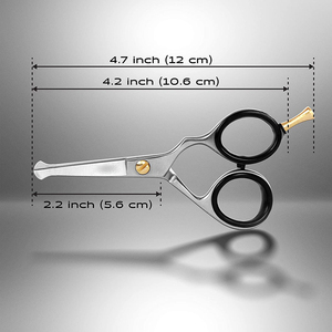 Super <b>Beard</b> Trimming Scissors 4.7" With Adjustable Finger Rest Facial Hair Nose Scissors for Men Mustache Fancy Design - Product Image 2
