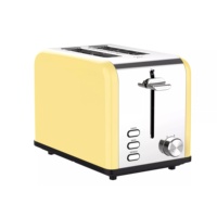 Top mode hôtel cuisine appareils automatique pop-up sandwich pain 2 tranches en acier inoxydable métal multi-fonctionnel grille-pain