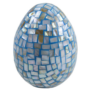 Huevo de Pascua con Diseño de Cuentas, Acabado Vintage, Madera Natural con Diseño de Cuentas, Huevo de Papel, Decoración Interior para Fiestas y Festividades - Product Image 3