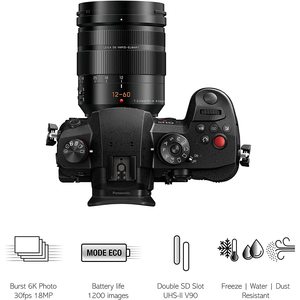 Appareil photo hybride avec objectif 12-60mm F2.8-4.0, streaming sans fil, batterie supplémentaire pour l'enregistrement vidéo et photo, capteur CMOS, boîtier - Product Image 3