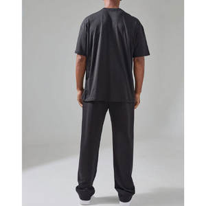 Pantalon de jogging évasé pour femme 2026 en toile de coton lavé respirant, couleur unie, avec logo personnalisé - Product Image 3