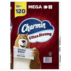 CharminUltra Strong Toilet Paper Mega Roll, 242 hojas por rollo, 30 unidades - Product Image 6