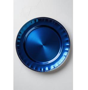 Assiettes de présentation en acier inoxydable/métal électroplaqué de 13 pouces, finition cuivre, réutilisables, pour mariage, événement, vaisselle, sous-assiettes, vente en gros - Product Image 6