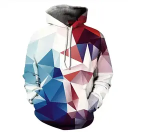 Sudaderas con capucha y sudaderas con estampado digital 3D de talla grande para hombre Sudaderas con capucha unisex transpirables personalizadas