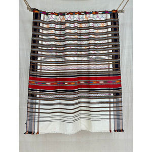 Chal Étnico Rajasthani Patu, Tejido a Mano con Tela de Algodón, Patrón Geométrico, Cálido, Unisex, Estilo Desértico - Product Image 1