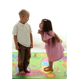 120x140x0,8 cm Tapis de jeu double face XPE pour bébé-Mousse imperméable et non toxique enroulable Numéro coloré Route-Vert - Product Image 2