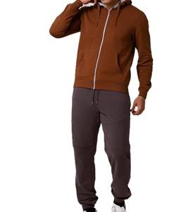 Pantalones de chándal de pierna recta de algodón con logotipo personalizado, pantalones de chándal sueltos de estilo en blanco para hombre, Color sólido con bolsillos, pantalones cómodos - Product Image 3