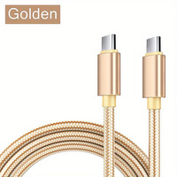 Grosir 1M 2M USB Tipe C 60W kabel Data pengisian cepat 3FT 6FT nilon dikepang PD Tipe C Schnell ladefabel Typ C Datenkabel