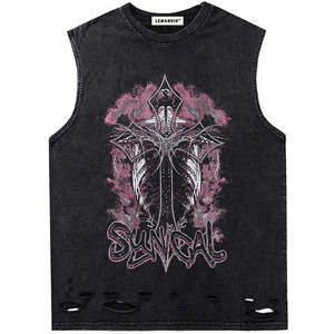 T-shirts pour hommesOEM T-shirts Boxy imprimés lourds de haute qualité pour hommes T-shirts Boxy en coton T-shirts respirants - Product Image 1